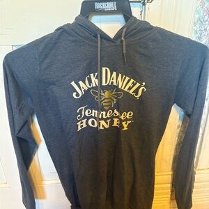Jack Daniels Gray Hoodie with Gold Logo